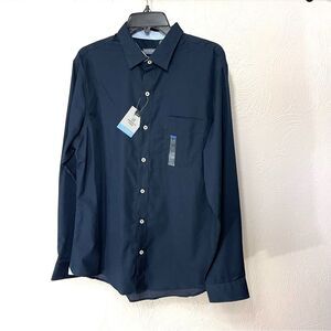 Van Heusen Navy Blue Button Down
